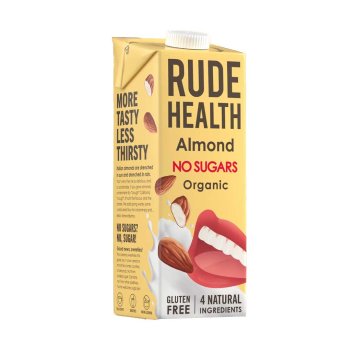 Organic Almond No Sugars Drink Rude Health 6x1l Organic Almond No Sugars Drink Rude Health 6x1l