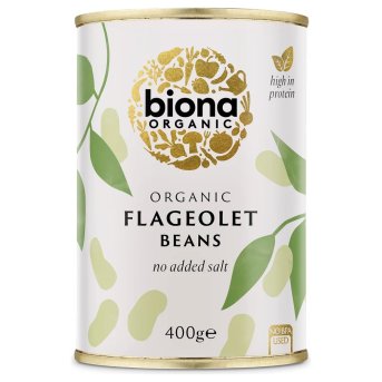 Organic Flageolet Beans in tins