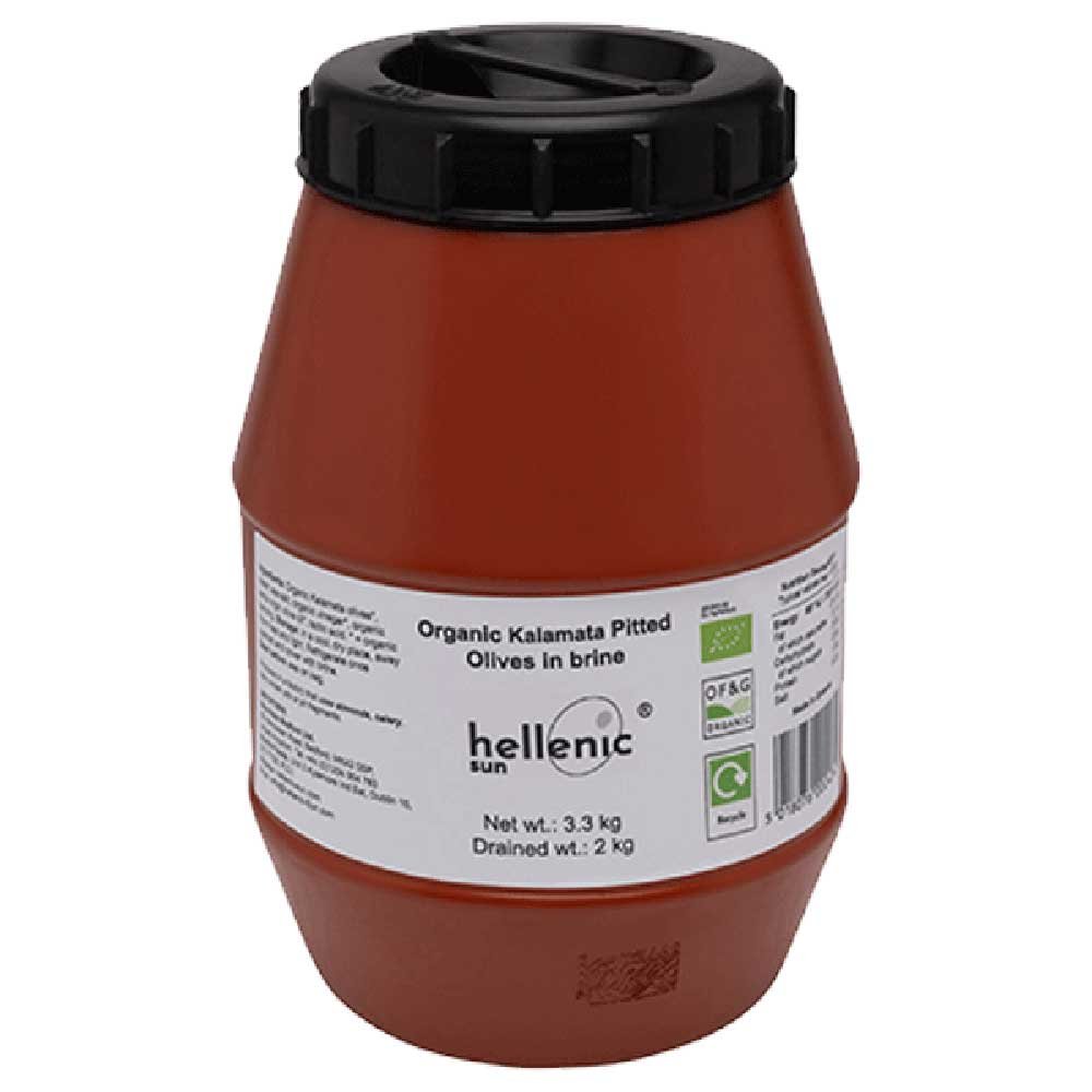 Organic Kalamata Olives - pitted in vinegar brine & olive oi