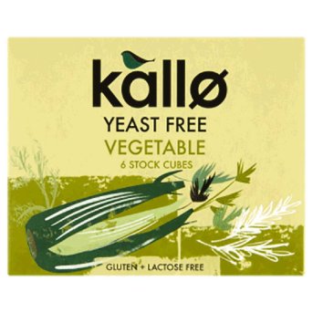 Yeast Free Vegetable Stock Cubes Kallo 15x6x11g