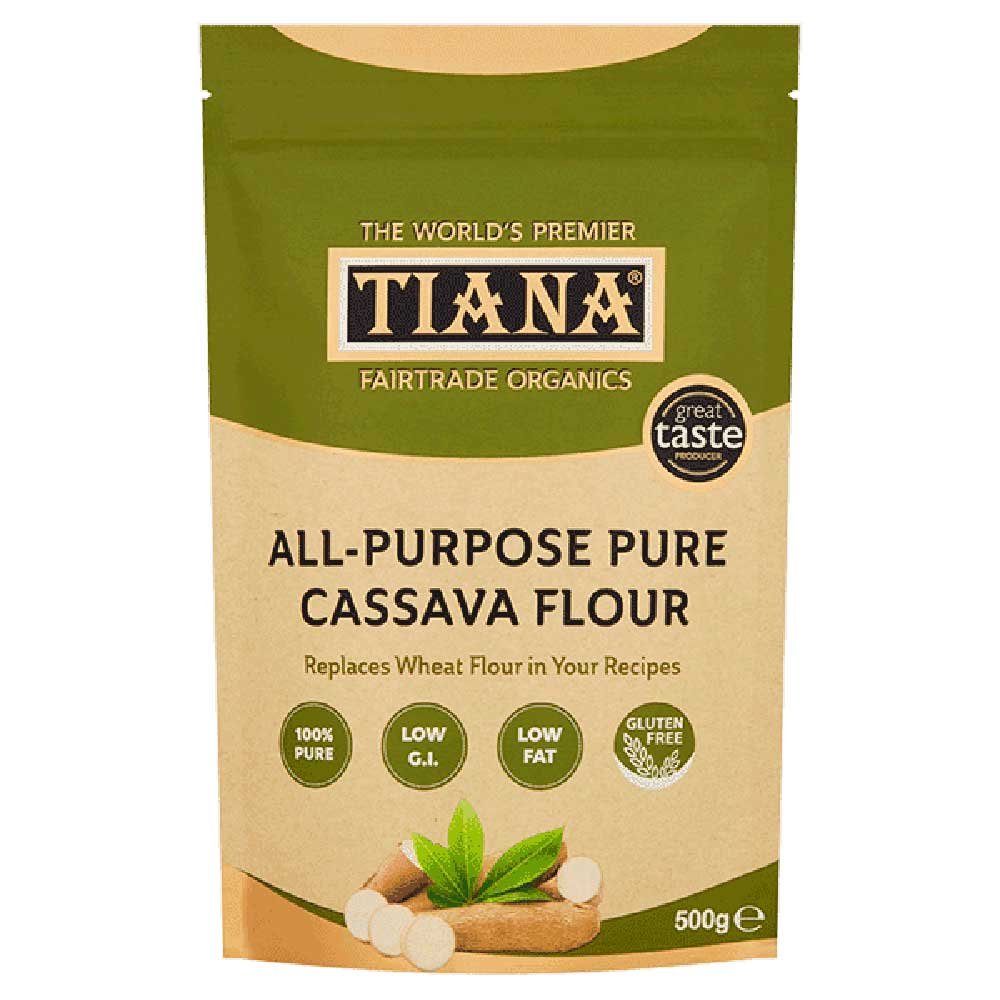 Organic Cassava Flour - gluten-free Tiana 500g Organic Cassava Flour - gluten-free Tiana 500g