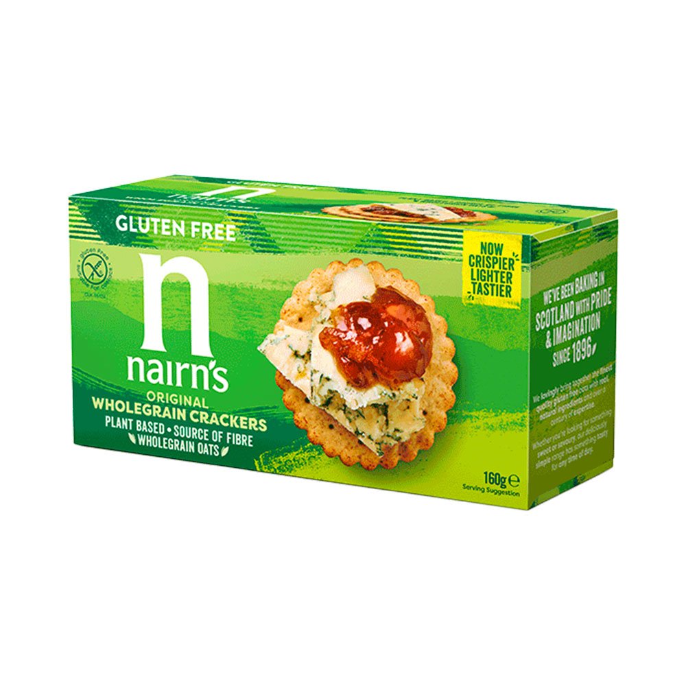 Wholegrain Scalloped Crackers - gluten-free Nairn's 160g