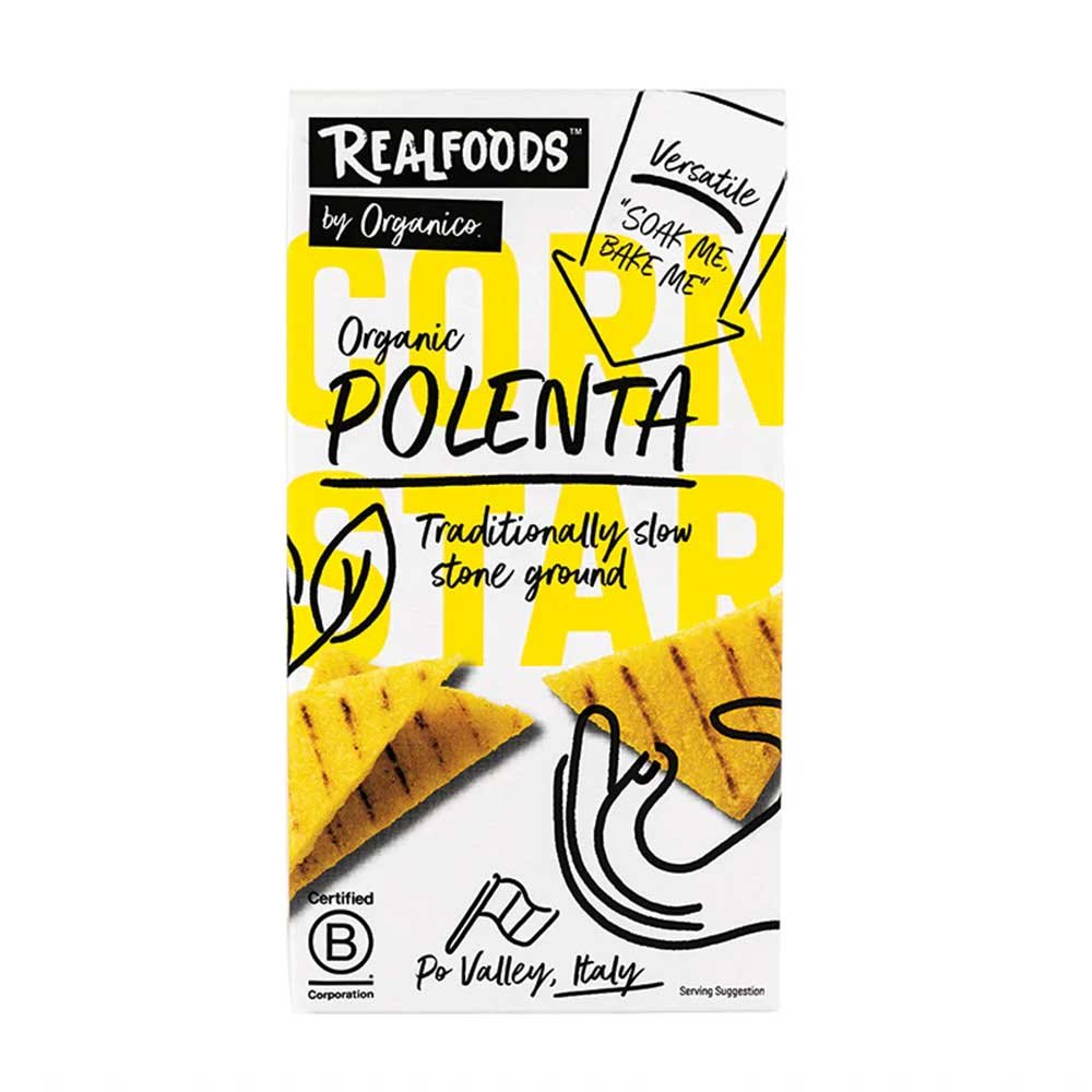 Organic Polenta Realfoods by Organico 500g Organic Polenta Realfoods by Organico 500g