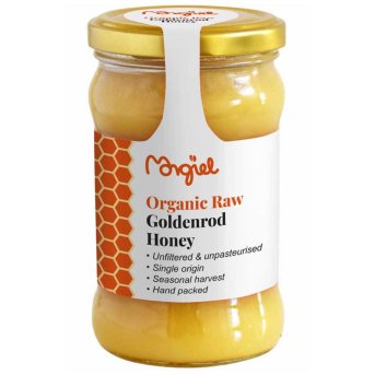 Organic Raw Goldenrod Honey Morgiel 6x390g Organic Raw Goldenrod Honey Morgiel 6x390g