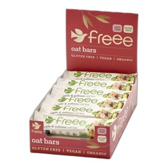 Organic Apple Oat Bar with Sultanas Freee from Doves Farm 18x35g