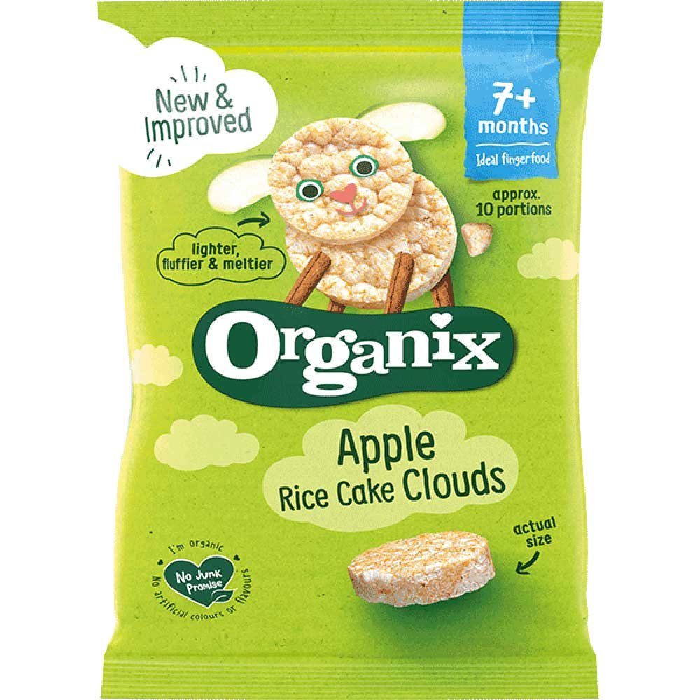 Organic Apple Rice Cake Clouds Organix 40g Organic Apple Rice Cake Clouds Organix 40g