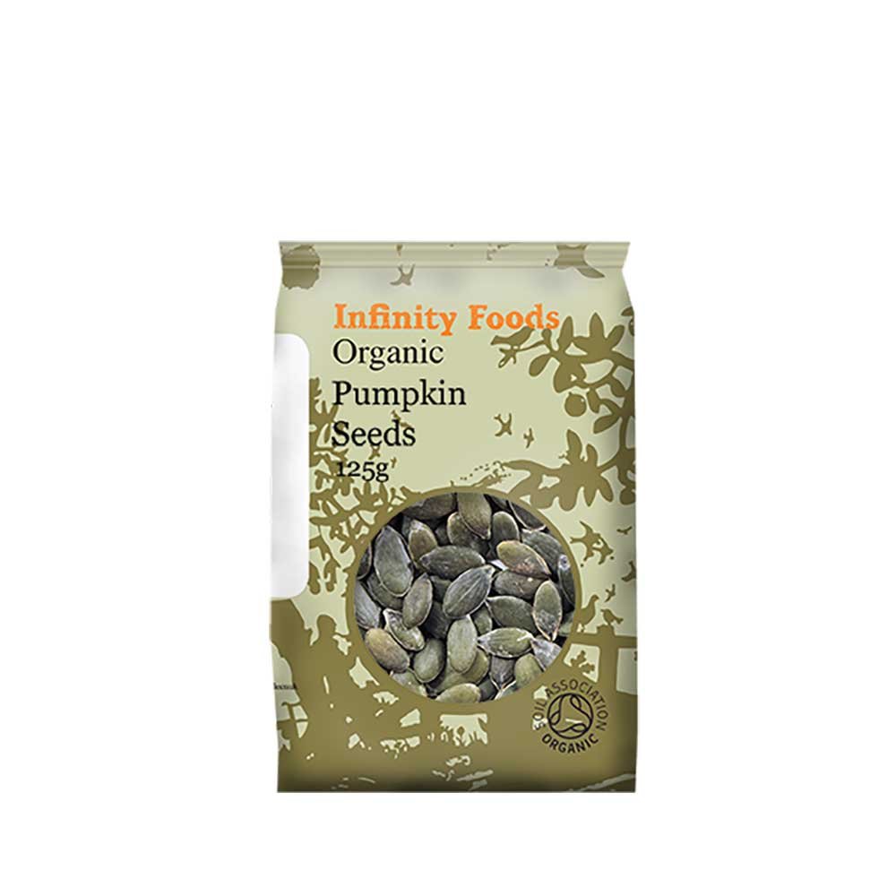 Organic Pumpkin Seeds - AA grade Infinity Foods 125g