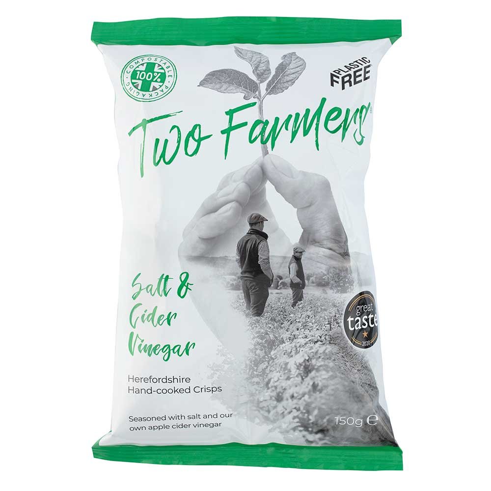 Salt & Cider Vinegar Crisps Two Farmers 150g Salt & Cider Vinegar Crisps Two Farmers 150g