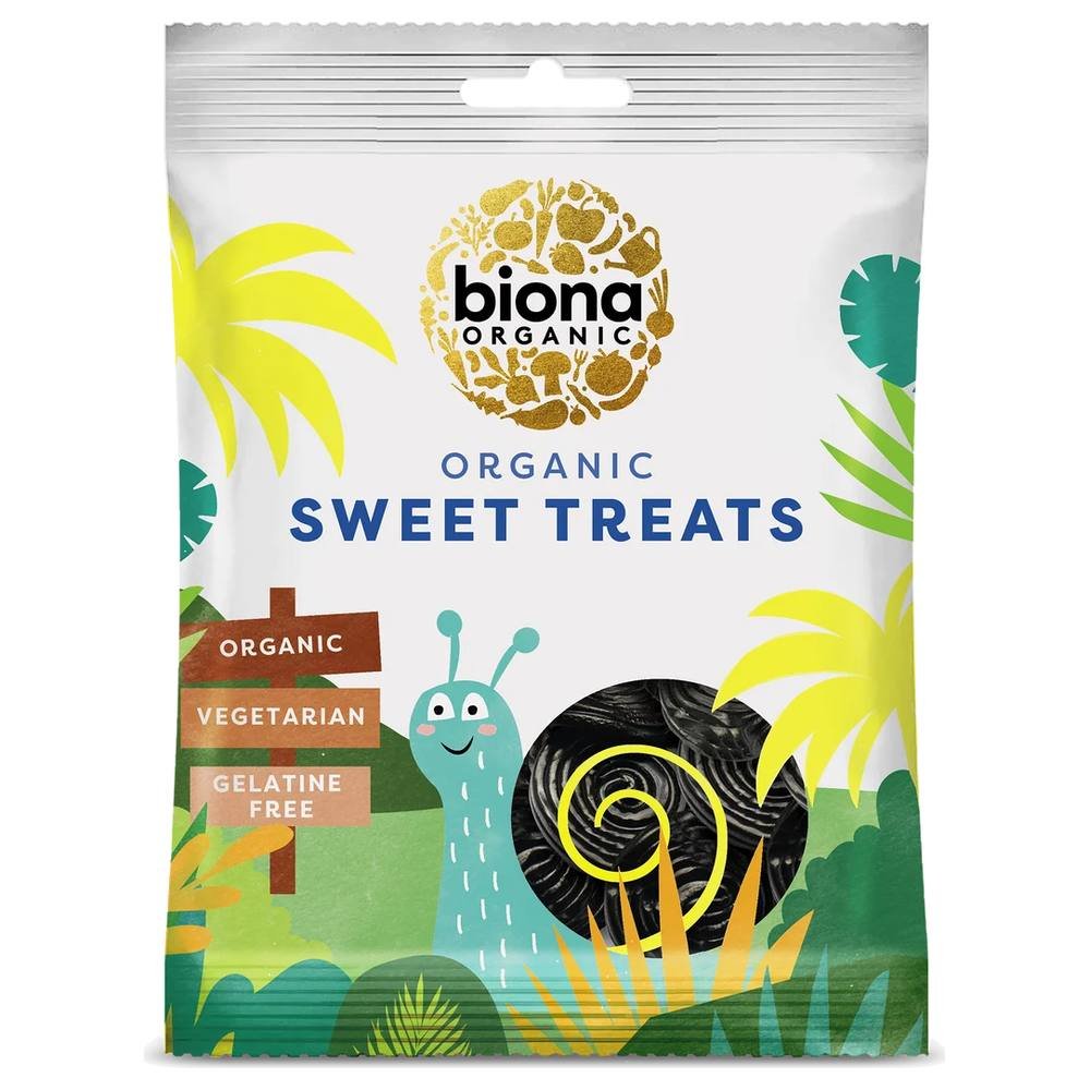 Organic Licorice Spirals Biona 12x75g Organic Licorice Spirals Biona 12x75g