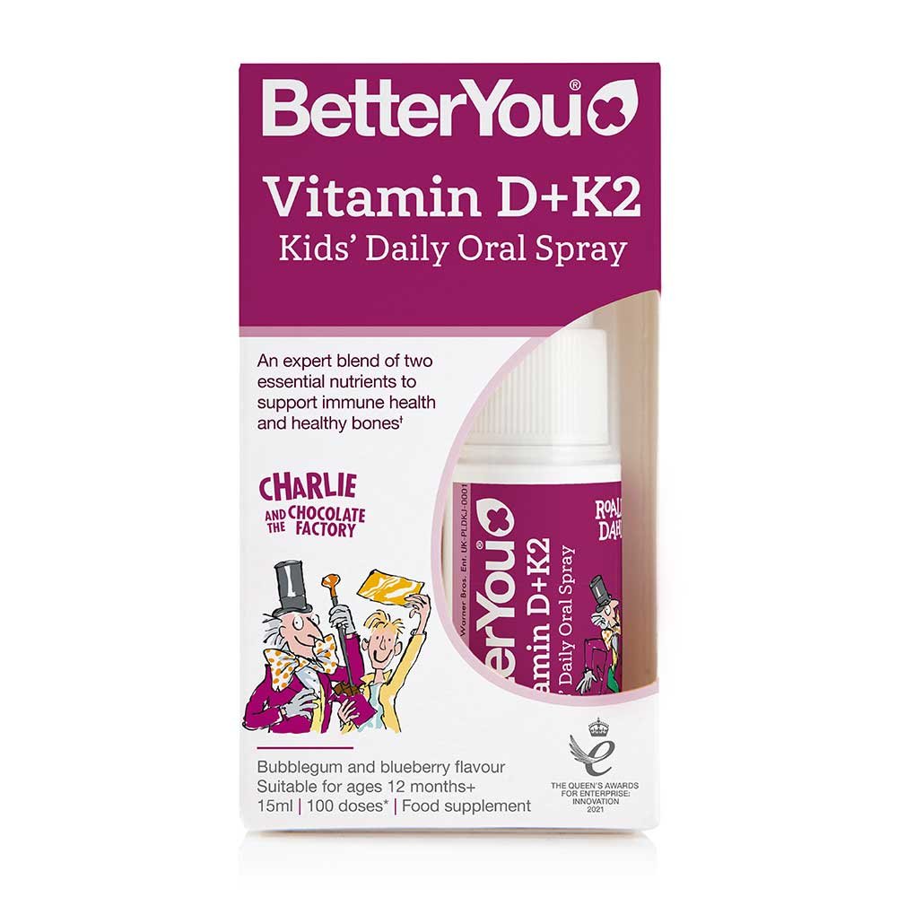 Vitamin D+K2 Kids' Oral Spray BetterYou 15ml