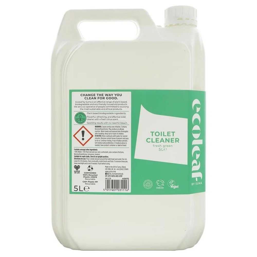 Toilet Cleaner - Fresh Green Ecoleaf 1x5l Toilet Cleaner - Fresh Green Ecoleaf 1x5l