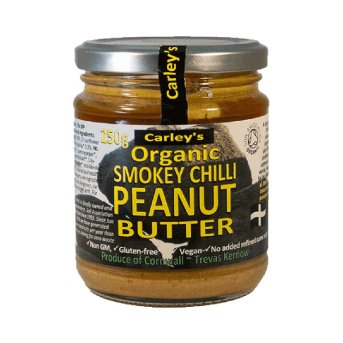 Organic Smokey Chilli Peanut Butter Carley's 6x250g Organic Smokey Chilli Peanut Butter Carley's 6x250g
