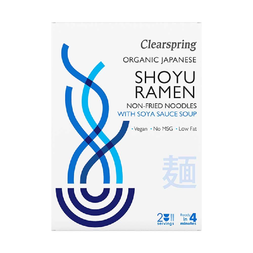 Organic Shoyu Ramen with soya sauce soup Clearspring 210g Organic Shoyu Ramen with soya sauce soup Clearspring 210g