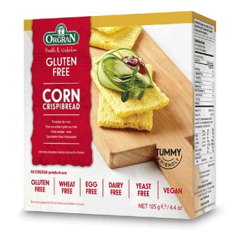Toasted Corn Crispibread Orgran 125g Toasted Corn Crispibread Orgran 125g