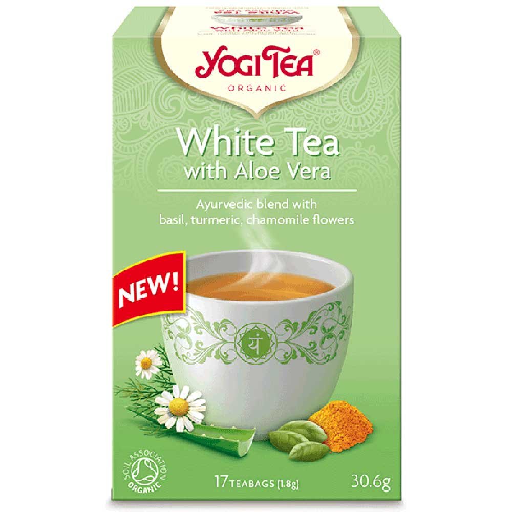 Organic White Tea with Aloe Vera Yogi Tea 17bgs