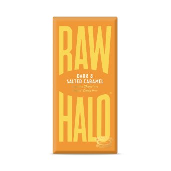 Organic Dark & Salted Caramel Raw Halo 10x70g Organic Dark & Salted Caramel Raw Halo 10x70g