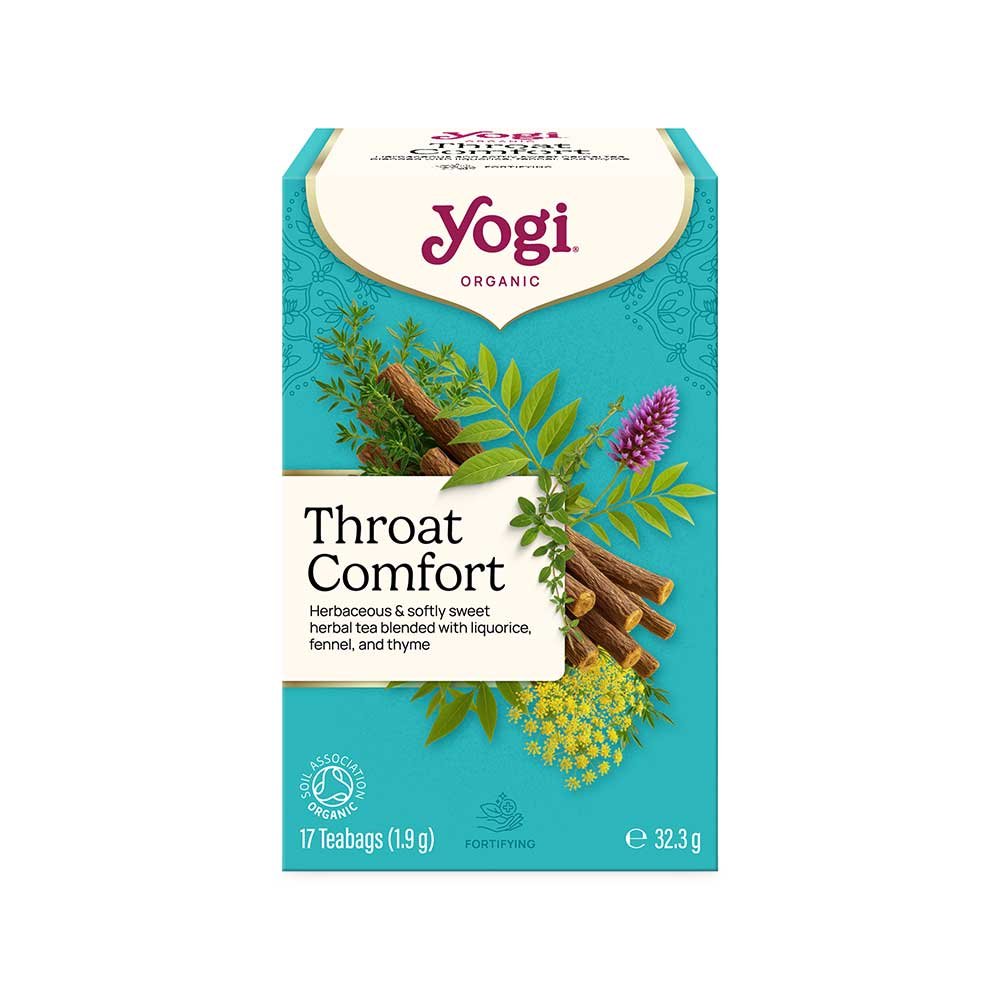 Organic Throat Comfort Tea Yogi 6x17bags Organic Throat Comfort Tea Yogi 6x17bags