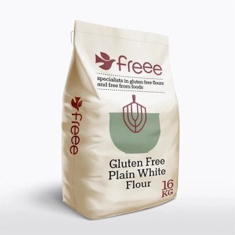 Sack Gluten-free Plain White Flour Freee from Doves Farm 16kg