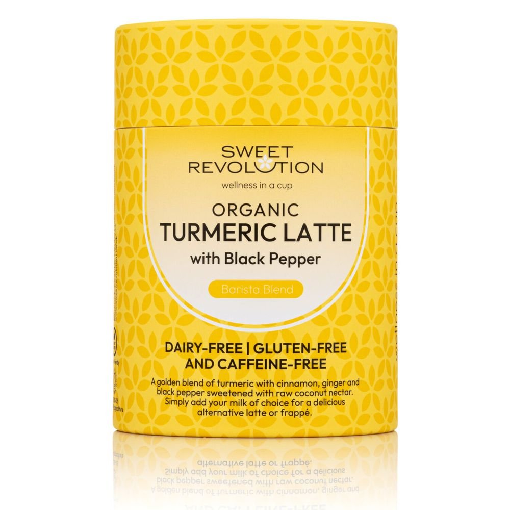 Organic Turmeric Latte with black pepper - Barista Sweet Revolution 4x100g Organic Turmeric Latte with black pepper - Barista Sweet Revolution 4x100g