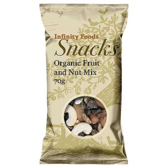 Organic Fruit & Nut Mix Infinity Foods 6x70g Organic Fruit & Nut Mix Infinity Foods 6x70g