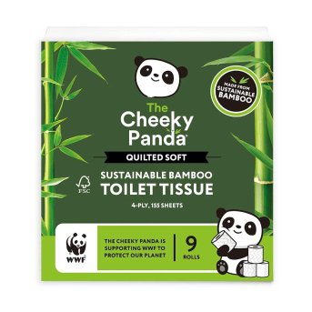 9 Toilet Rolls - Quilted Soft - 4 ply - 155 sheets Cheeky Pa 9 Toilet Rolls - Quilted Soft - 4 ply - 155 sheets Cheeky Pa