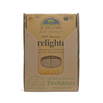 28 Firelighters - non toxic wood & veg oil If You Care 28