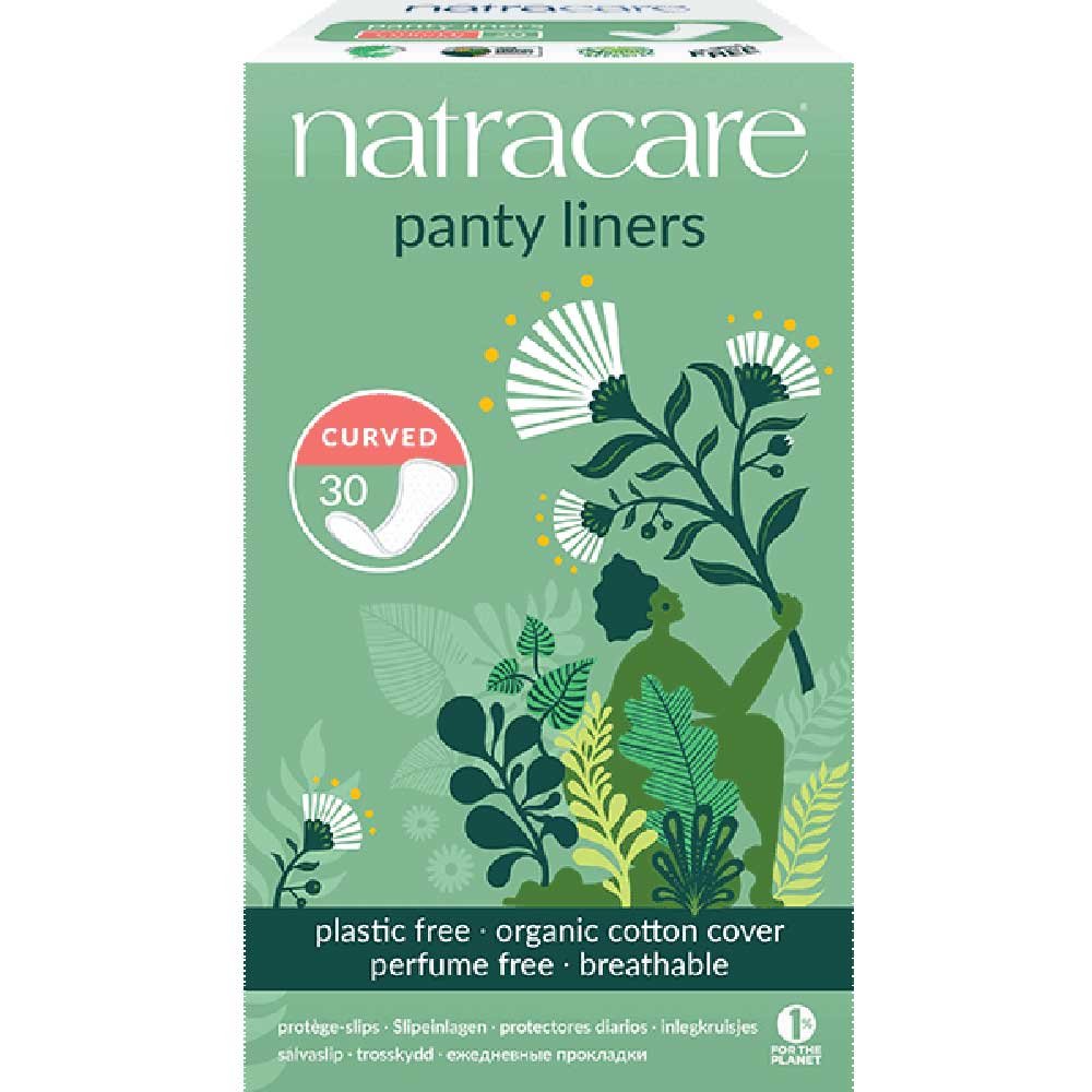 Curved Panty Liners Natracare 30 Curved Panty Liners Natracare 30