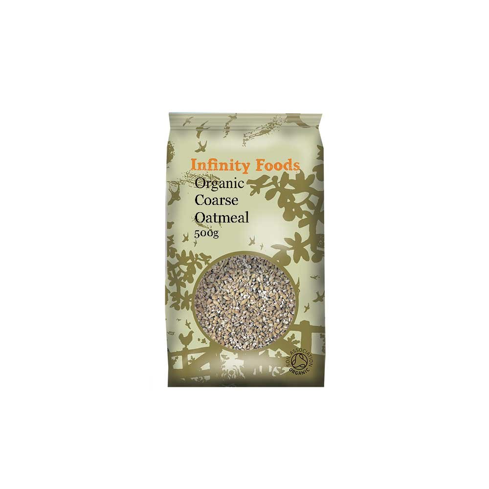 Organic Coarse Oatmeal (Pinhead) Infinity Foods 500g Organic Coarse Oatmeal (Pinhead) Infinity Foods 500g