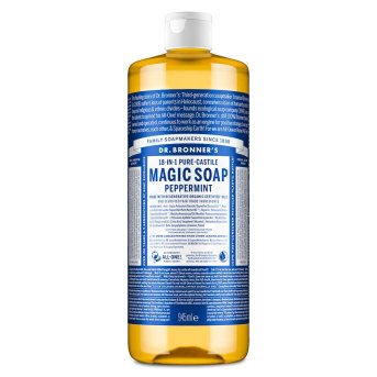 Organic Peppermint Liquid Soap - single Dr. Bronner 1x946ml Organic Peppermint Liquid Soap - single Dr. Bronner 1x946ml