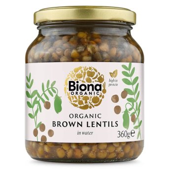 Organic Brown Lentils Biona 6x360g Organic Brown Lentils Biona 6x360g