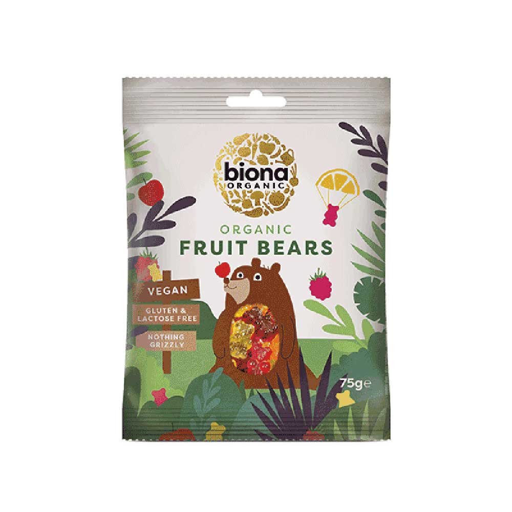 Organic Fruit Bears Biona 75g Organic Fruit Bears Biona 75g