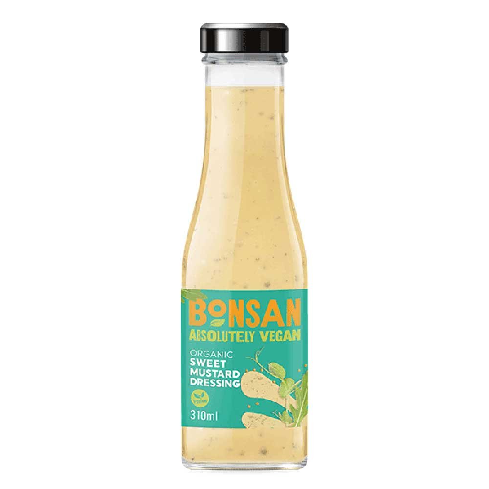 Organic Sweet Mustard Dressing Bonsan 310ml Organic Sweet Mustard Dressing Bonsan 310ml