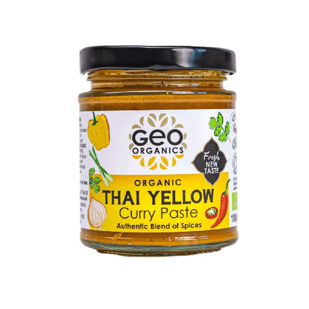 Organic Yellow Thai Curry Paste Geo-Organics 180g