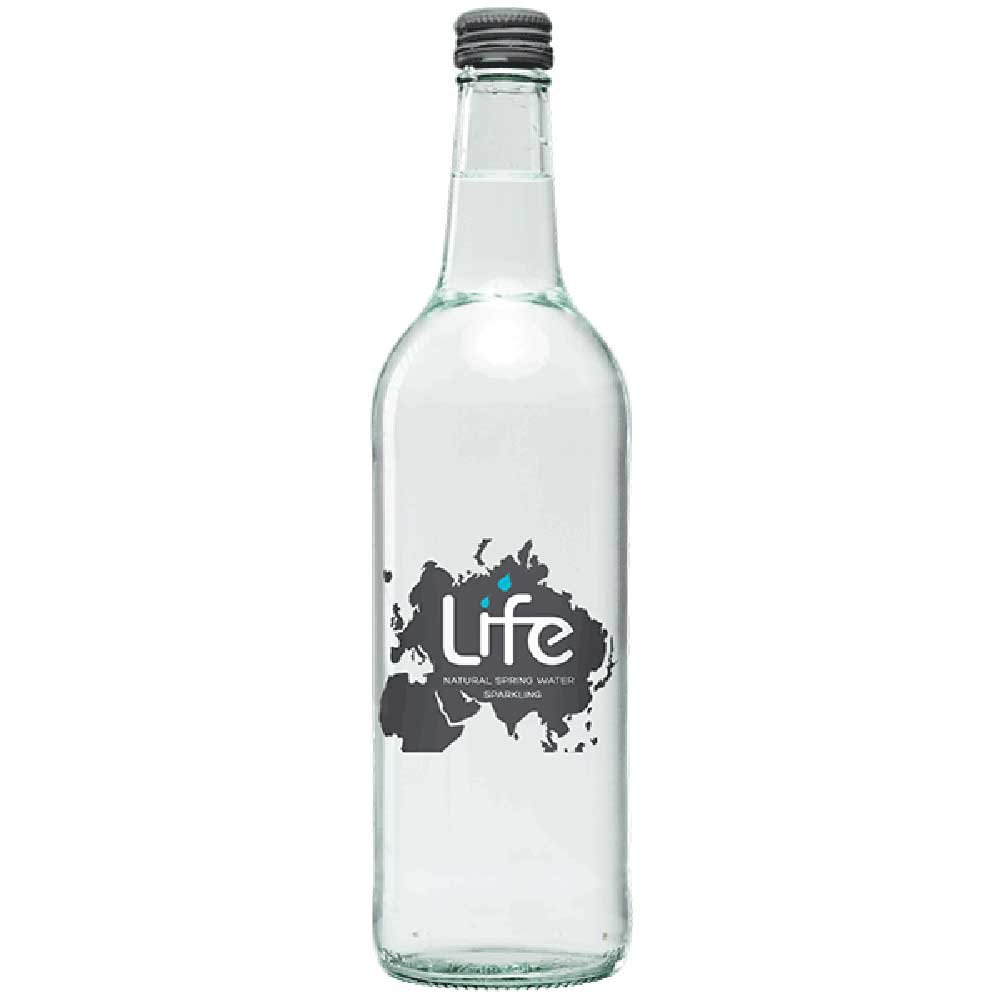 Glass Bottles Life Sparkling Water Life 750ml Glass Bottles Life Sparkling Water Life 750ml