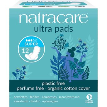 Super Ultra Pads with Wings Natracare 12