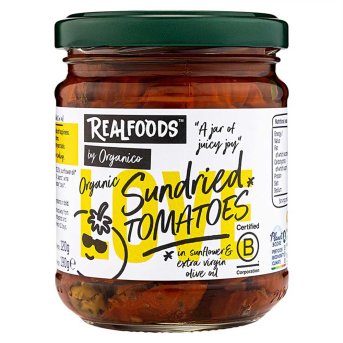 Organic Sundried Tomatoes in Oil Realfoods by Organico 190g