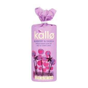 Blueberry & Vanilla Rice Cakes Kallo 6x131g