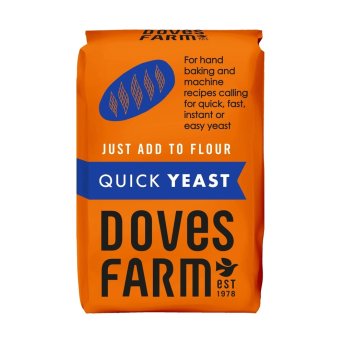 Quick Dried Yeast - packet - gluten-free Freee from Doves Farm 8x125g Quick Dried Yeast - packet - gluten-free Freee from Doves Farm 8x125g