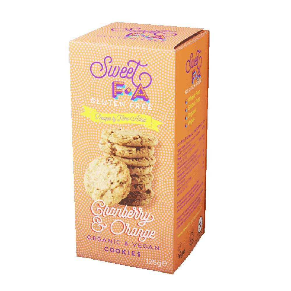 Organic Cranberry & Orange Cookies Sweet FA 125g Organic Cranberry & Orange Cookies Sweet FA 125g