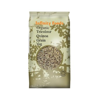 Organic Tricolour Quinoa Grain Infinity Foods 1kg