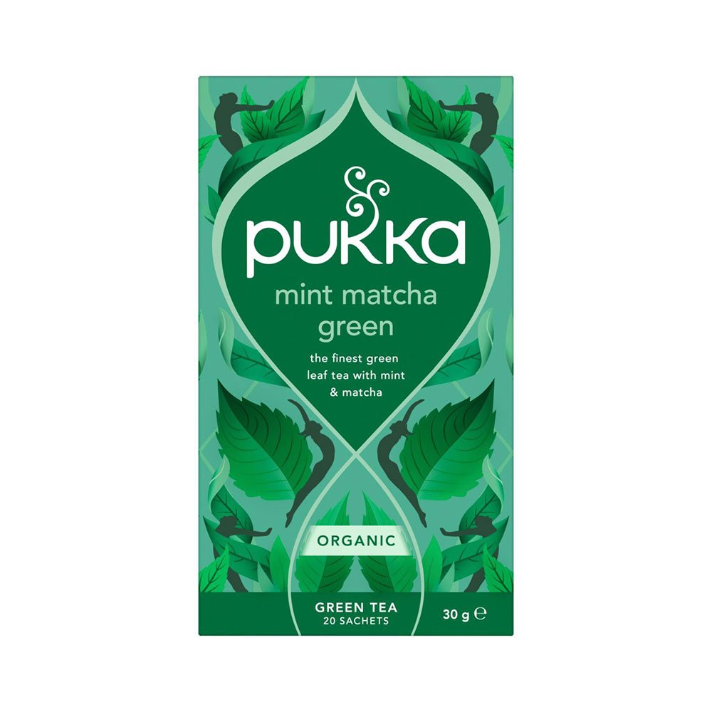 Organic Mint Matcha Green Tea Bags Pukka 20bgs