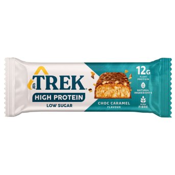 Choc Caramel High Protein bar - low sugar Trek 12x55g Choc Caramel High Protein bar - low sugar Trek 12x55g