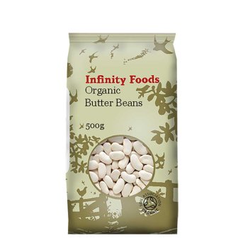 Organic Butter Beans Infinity Foods 500g