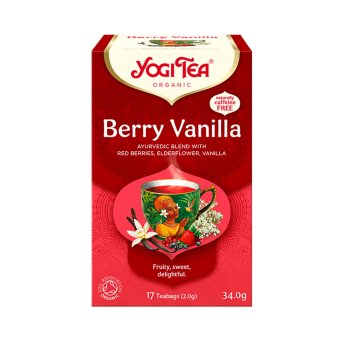 Organic Berry Vanilla Tea Yogi Tea 6x17bags
