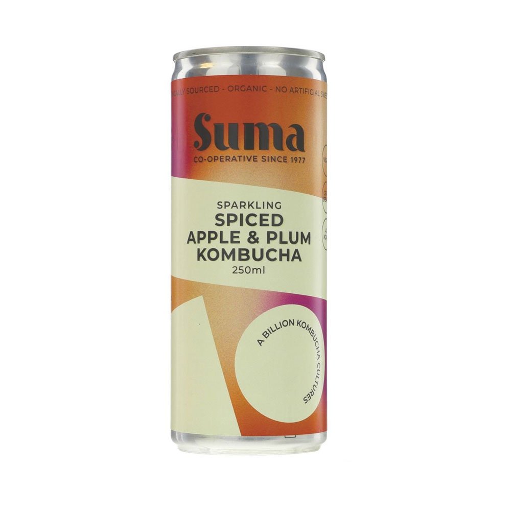 Organic Apple Plum & Cinnamon Kombucha Suma 250ml