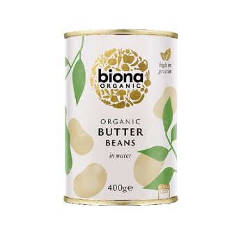 Organic Butter Beans in tins Biona 400g Organic Butter Beans in tins Biona 400g