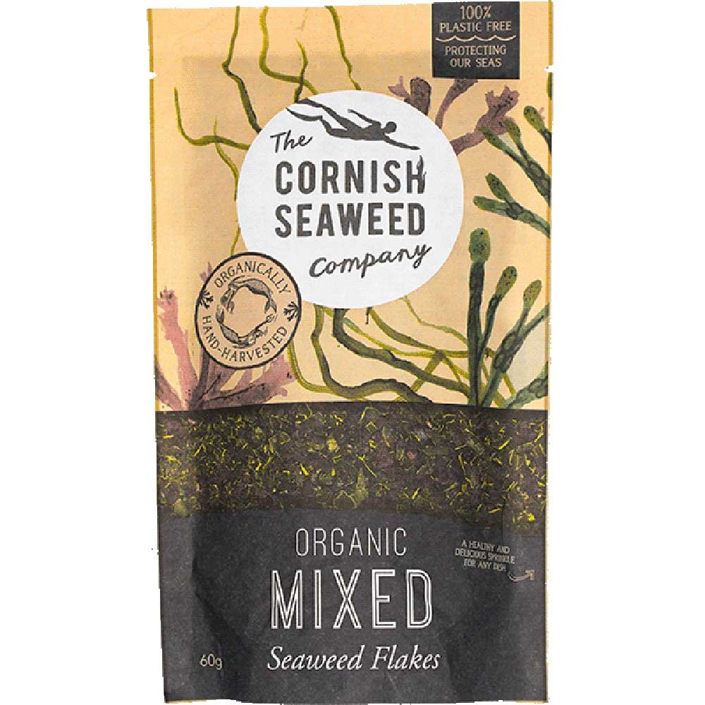 Organic Mixed Seaweed Flakes Cornish Seaweed 60g