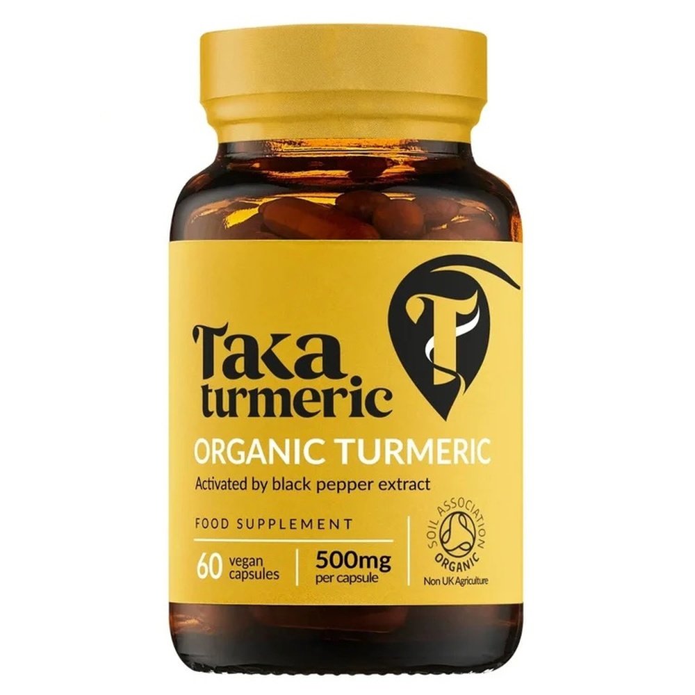 Organic Turmeric & Black Pepper - 60 capsules Taka Turmeric 1x1jar Organic Turmeric & Black Pepper - 60 capsules Taka Turmeric 1x1jar