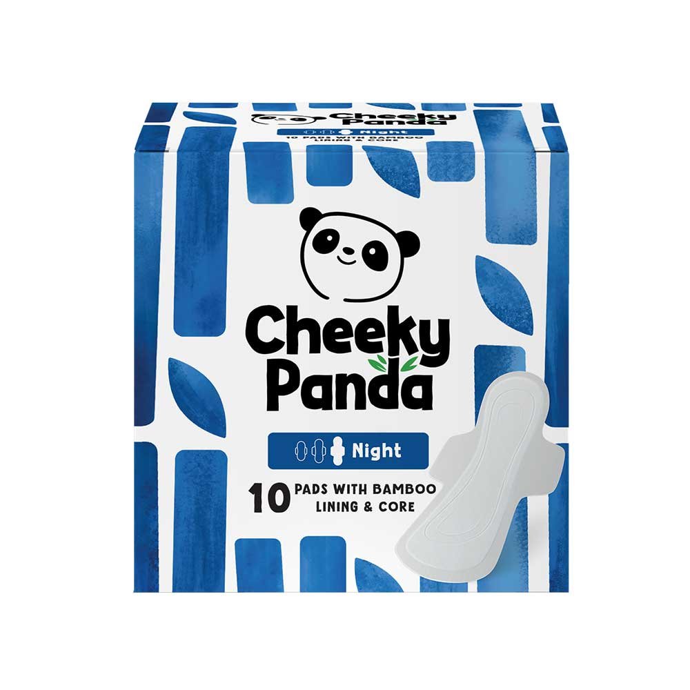 Night Pads 350mm - 10 with wings Cheeky Panda 6x10pack Night Pads 350mm - 10 with wings Cheeky Panda 6x10pack
