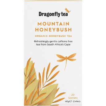 Organic Mountain Honeybush Tea Bags Dragonfly Tea 20bgs